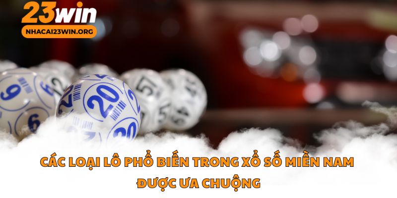 Các loại lô phổ biến trong xổ số miền Nam được ưu chuộng